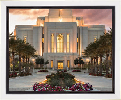 Gilbert Temple Glorified In Light Gallery Wrap