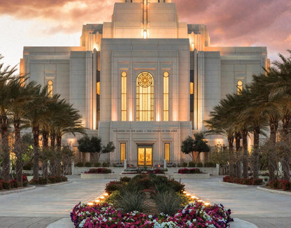 Gilbert Temple Glorified In Light Gallery Wrap