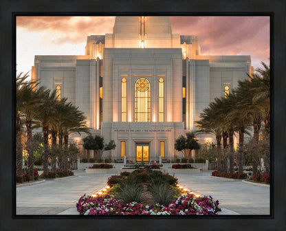 Gilbert Temple Glorified In Light Gallery Wrap