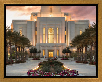 Gilbert Temple Glorified In Light Gallery Wrap
