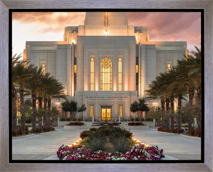 Gilbert Temple Glorified In Light Gallery Wrap