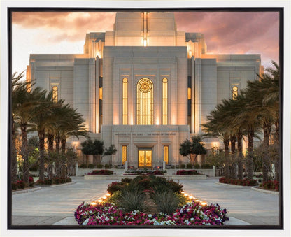 Gilbert Temple Glorified In Light Gallery Wrap