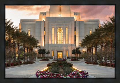 Gilbert Temple Glorified In Light Gallery Wrap