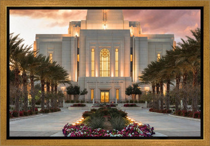 Gilbert Temple Glorified In Light Gallery Wrap