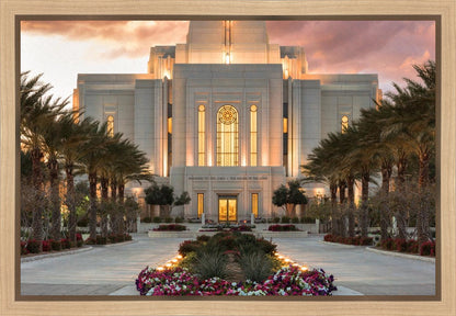 Gilbert Temple Glorified In Light Gallery Wrap