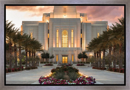Gilbert Temple Glorified In Light Gallery Wrap