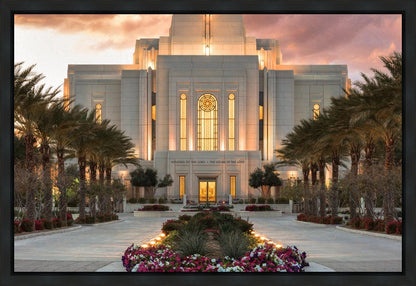 Gilbert Temple Glorified In Light Gallery Wrap