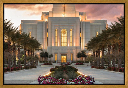 Gilbert Temple Glorified In Light Gallery Wrap