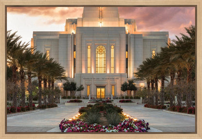 Gilbert Temple Glorified In Light Gallery Wrap