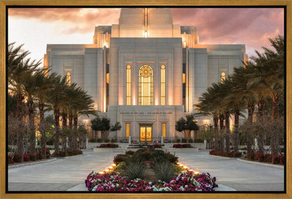 Gilbert Temple Glorified In Light Gallery Wrap