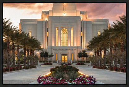 Gilbert Temple Glorified In Light Gallery Wrap
