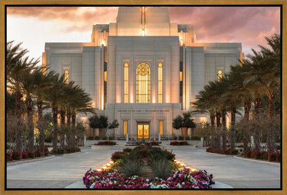 Gilbert Temple Glorified In Light Gallery Wrap