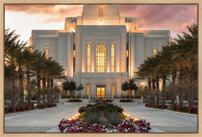 Gilbert Temple Glorified In Light Gallery Wrap