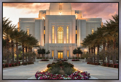 Gilbert Temple Glorified In Light Gallery Wrap