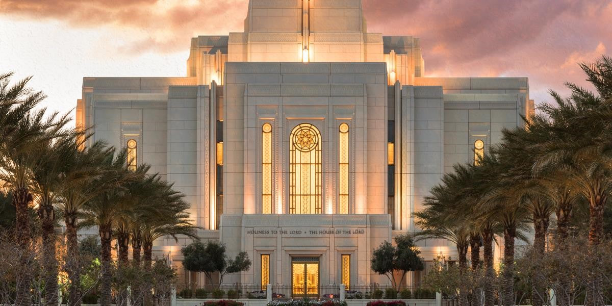 Gilbert Temple Glorified In Light Gallery Wrap