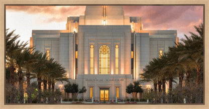 Gilbert Temple Glorified In Light Gallery Wrap