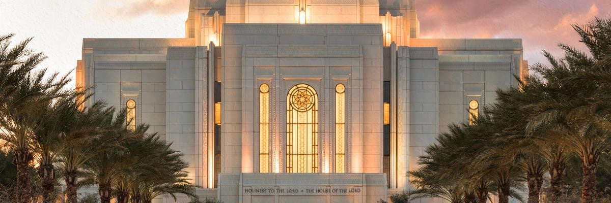 Gilbert Temple Glorified In Light Gallery Wrap