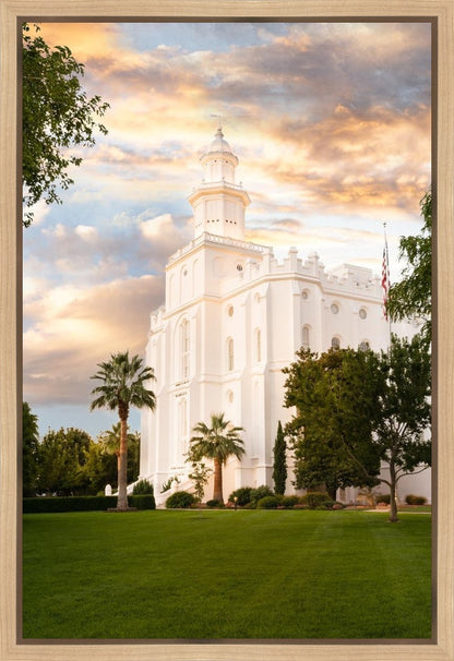 St. George Temple We Shall Seek Him Gallery Wrap