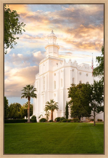 St. George Temple We Shall Seek Him Gallery Wrap
