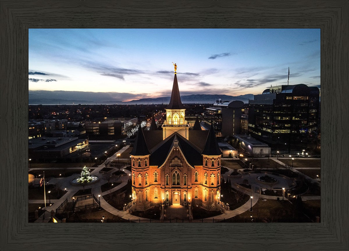Provo City Center At Dusk