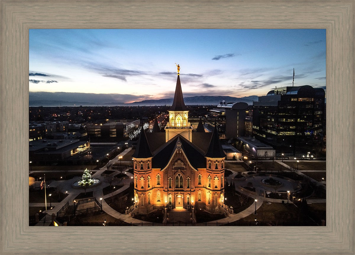 Provo City Center At Dusk