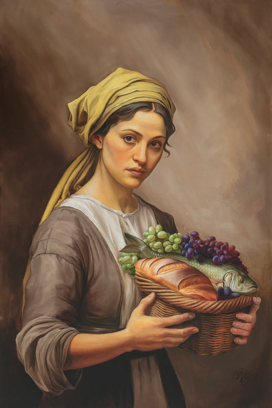 She Who Waited on The Lord Large Wall Art Gallery Wrap