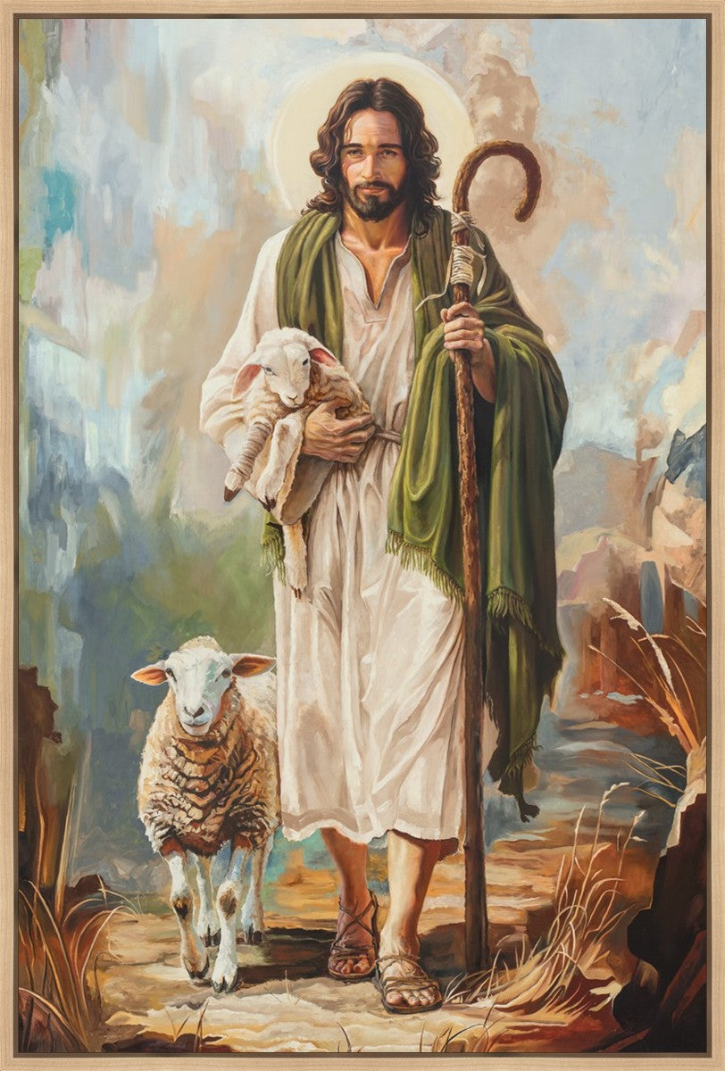 Safe in The Shepherd's Arms Large Wall Art Gallery Wrap