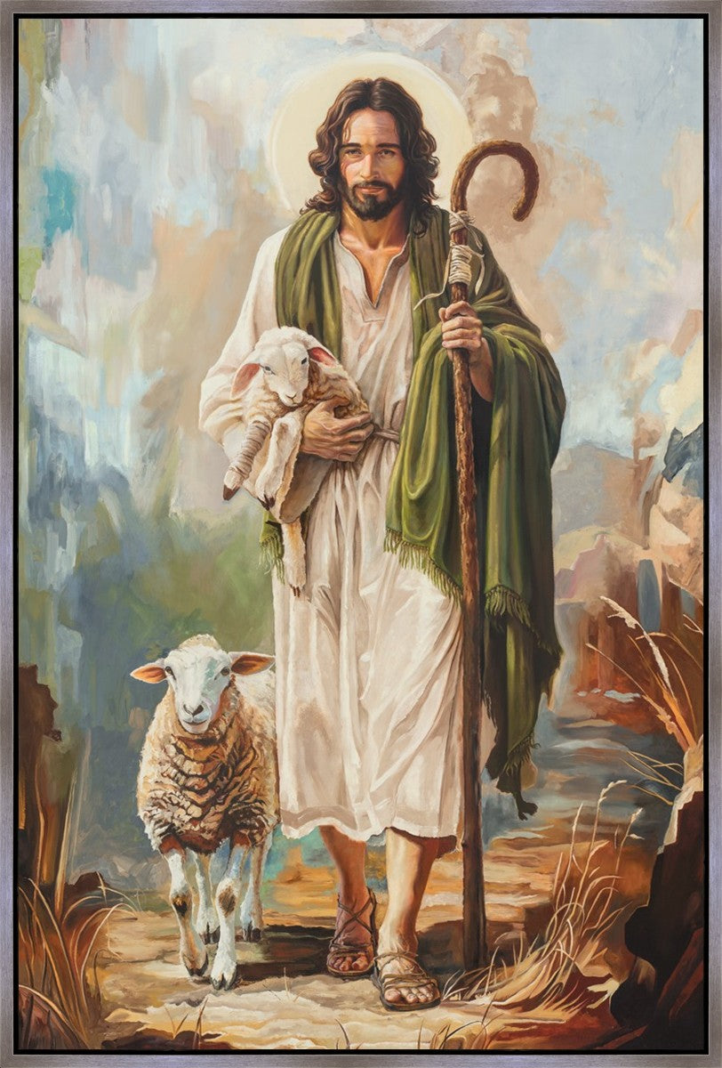 Safe in The Shepherd's Arms Large Wall Art Gallery Wrap