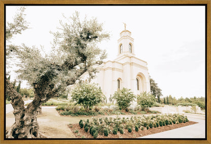 Sweet is The Work Feather River California Temple Gallery Wrap