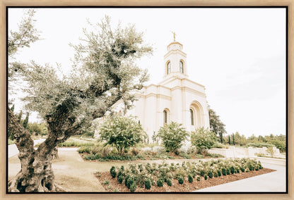 Sweet is The Work Feather River California Temple Gallery Wrap