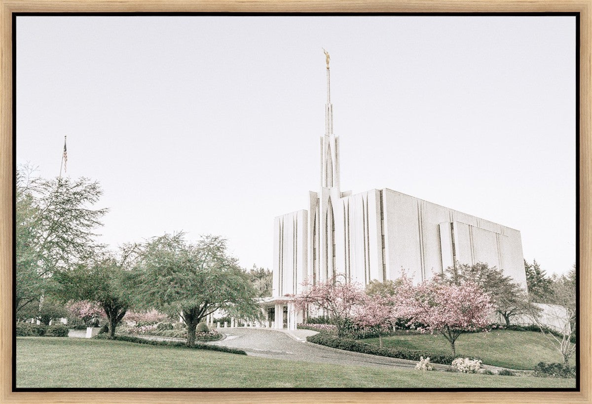 Sweet is The Work Seattle Washington Temple Gallery Wrap