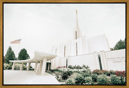 Sweet is The Work Jordan River Utah Temple Gallery Wrap