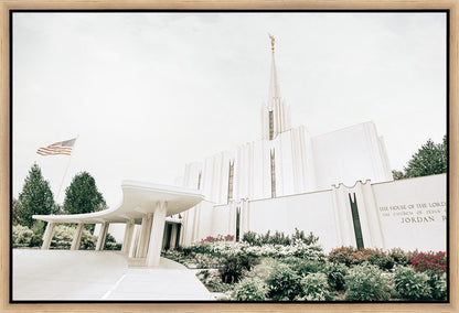 Sweet is The Work Jordan River Utah Temple Gallery Wrap
