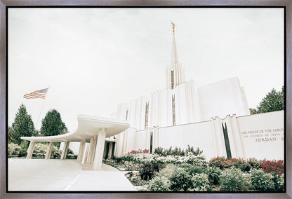 Sweet is The Work Jordan River Utah Temple Gallery Wrap