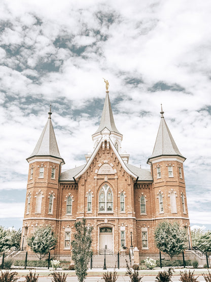 Provo City Center Temple Gates Gallery Wrap