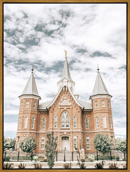 Provo City Center Temple Gates Gallery Wrap