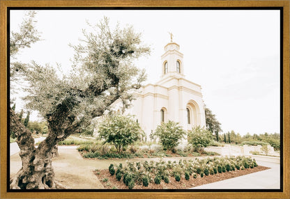 Sweet is The Work Feather River California Temple Gallery Wrap