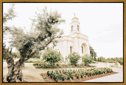 Sweet is The Work Feather River California Temple Gallery Wrap