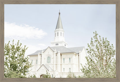 Sweet is The Work Taylorsville Utah Temple Large Wall Art
