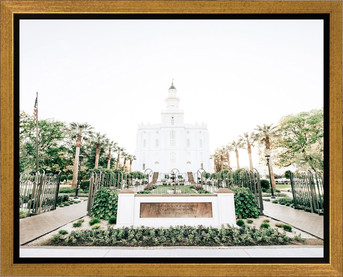 Sweet is The Work St George Utah Temple Gallery Wrap