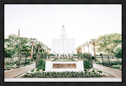 Sweet is The Work St George Utah Temple Gallery Wrap