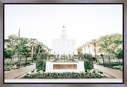 Sweet is The Work St George Utah Temple Gallery Wrap