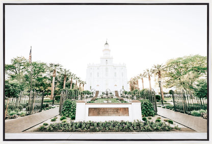 Sweet is The Work St George Utah Temple Gallery Wrap