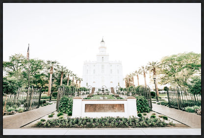 Sweet is The Work St George Utah Temple Large Wall Art Gallery Wrap