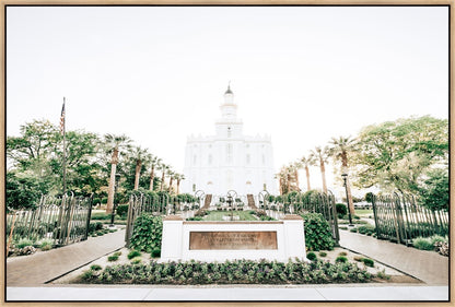 Sweet is The Work St George Utah Temple Large Wall Art Gallery Wrap