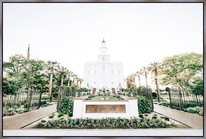 Sweet is The Work St George Utah Temple Large Wall Art Gallery Wrap