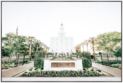 Sweet is The Work St George Utah Temple Large Wall Art Gallery Wrap