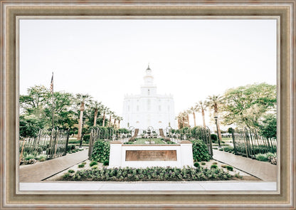 Sweet is The Work St George Utah Temple Large Wall Art