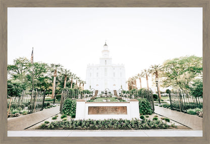 Sweet is The Work St George Utah Temple Large Wall Art