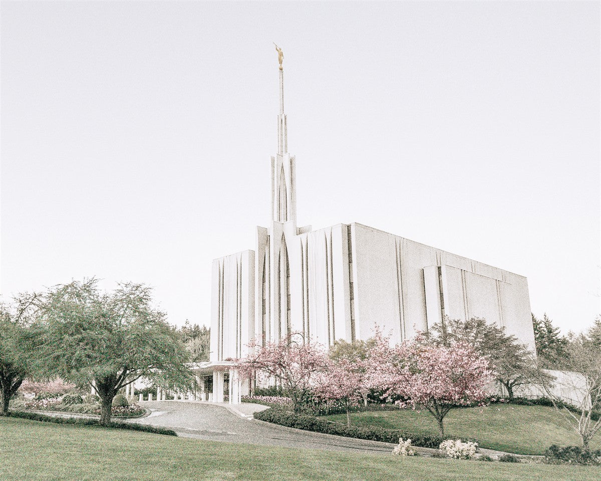 Sweet is The Work Seattle Washington Temple Gallery Wrap